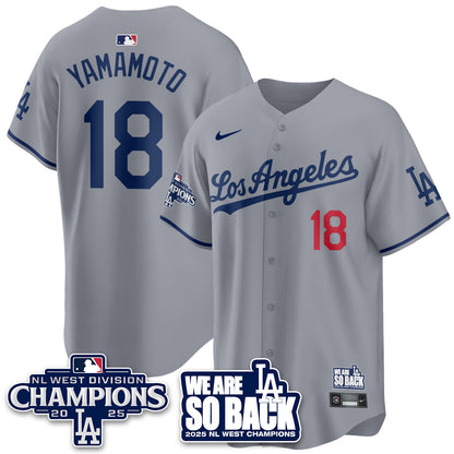 LAD 2025 NL West Division Champions Jersey - All Stitched-DTD
