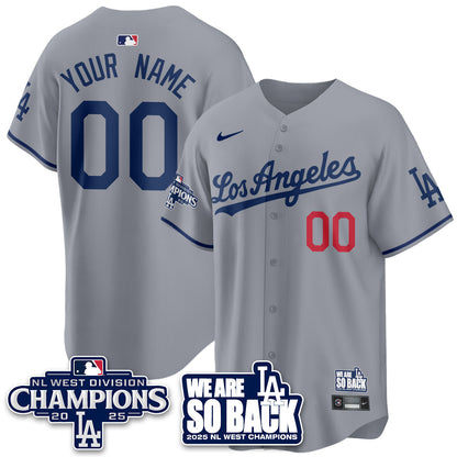 Custom LAD 2025 NL West Division Champions Jersey - All Stitched-DTD