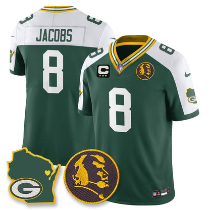 GB Vapor Limited Jersey - John Madden Patch - All Stitched-DTD
