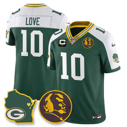 GB Vapor Limited Jersey - John Madden Patch - All Stitched-DTD