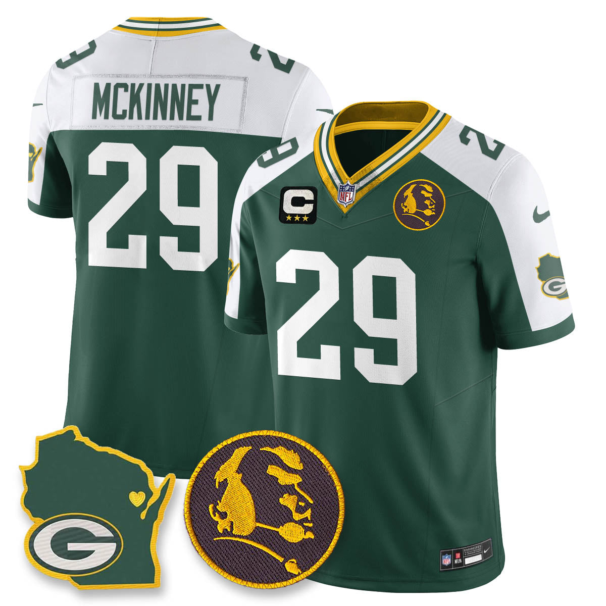 GB Vapor Limited Jersey - John Madden Patch - All Stitched-DTD