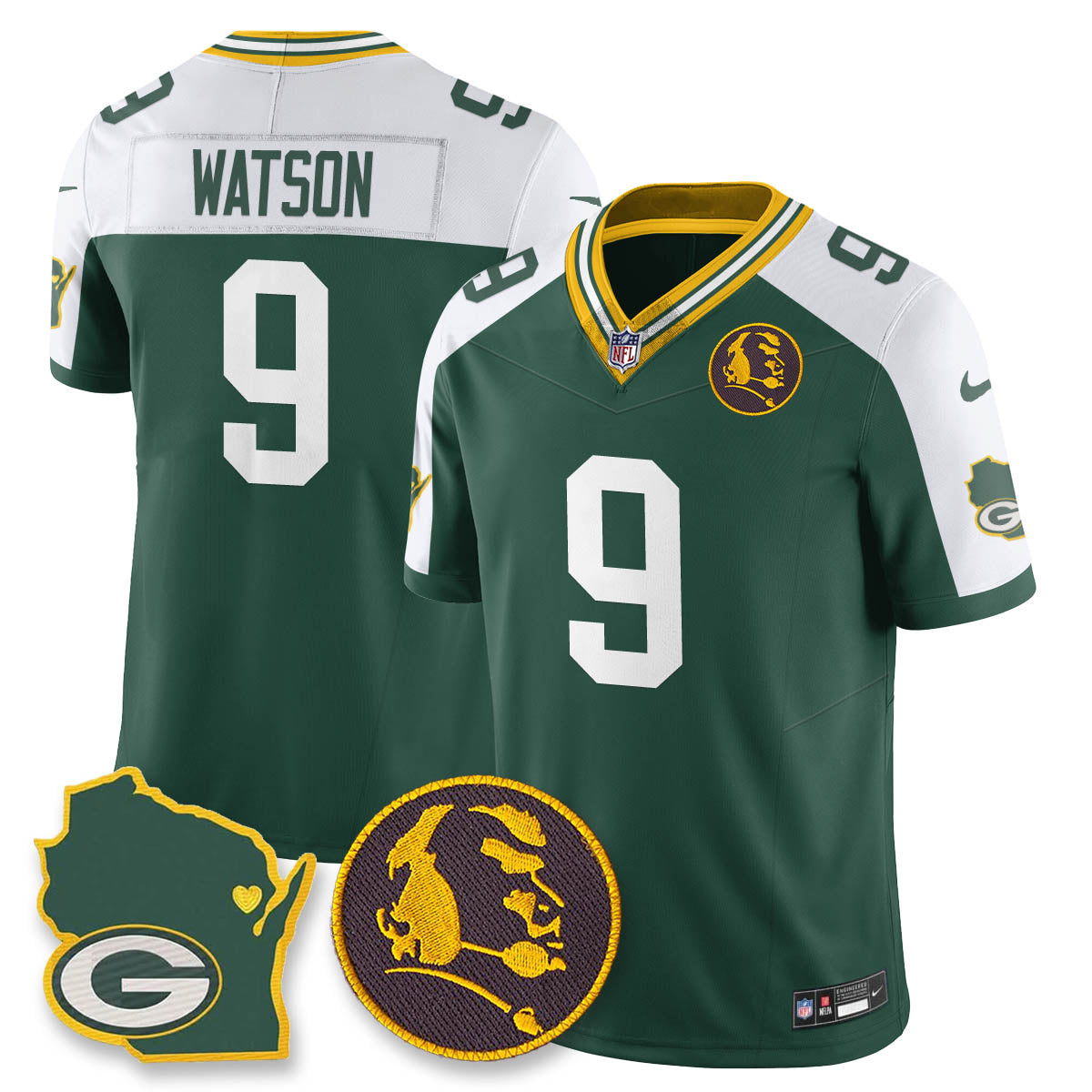 GB Vapor Limited Jersey - John Madden Patch - All Stitched-DTD