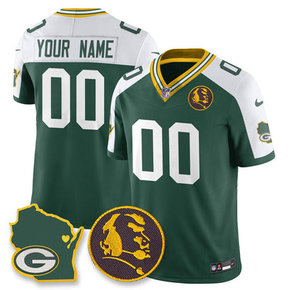 GB Vapor Limited Jersey - John Madden Patch - All Stitched-DTD