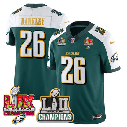PHI LII-LIX Super Bowl Champions Vapor Limited Gold Jersey - All Stitched-DTD