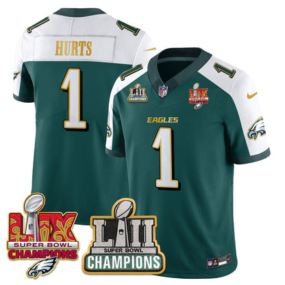 PHI LII-LIX Super Bowl Champions Vapor Limited Gold Jersey - All Stitched-DTD