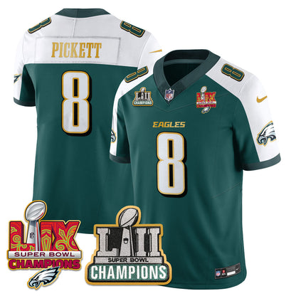 PHI LII-LIX Super Bowl Champions Vapor Limited Gold Jersey - All Stitched-DTD