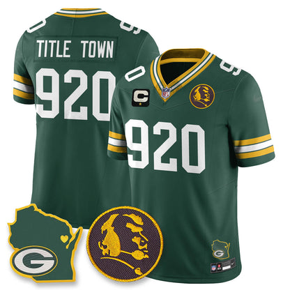 GB Vapor Limited Jersey - John Madden Patch - All Stitched-DTD