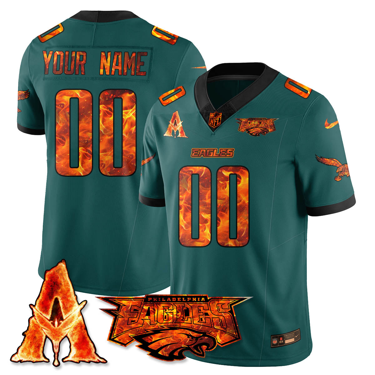 PHI x Avatar 3 Fire and Ash Custom Jersey - Stitched-DTD