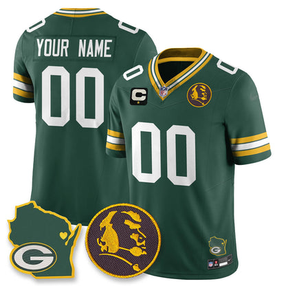 GB Vapor Limited Custom Jersey - John Madden Patch - All Stitched-DTD