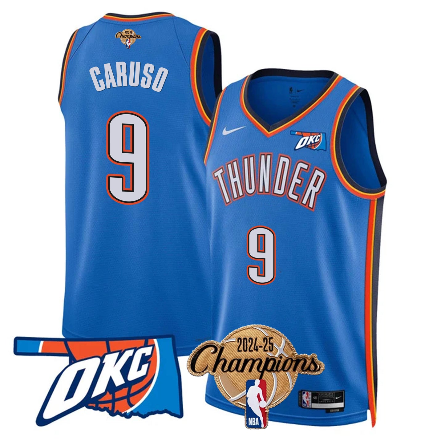 OKC 2024-25 Champions Jersey - All Stitched-DTD
