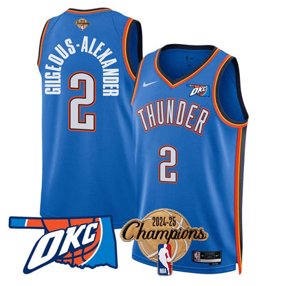 OKC 2024-25 Champions Jersey - All Stitched-DTD