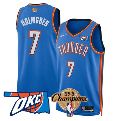 OKC 2024-25 Champions Jersey - All Stitched-DTD