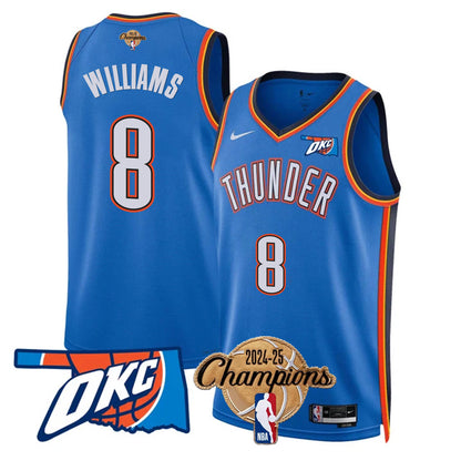 OKC 2024-25 Champions Jersey - All Stitched-DTD