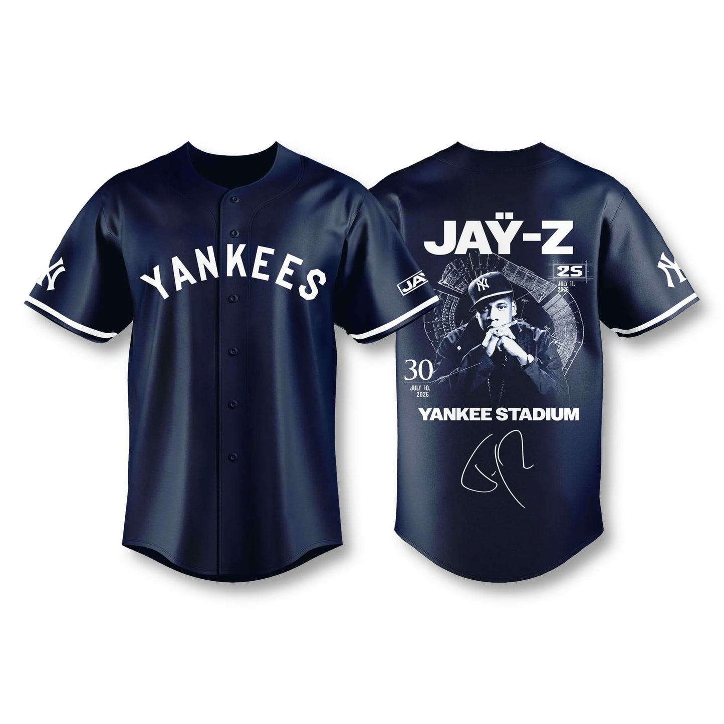 NYY x Jay-Z Hometown Show 2026 Limited Edition Jersey - Printed-DTD