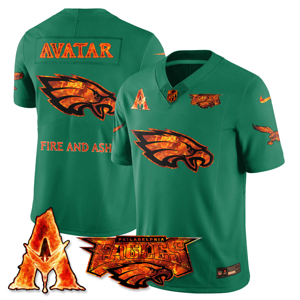 PHI x Avatar 3 Fire and Ash Jersey - Stitched-DTD