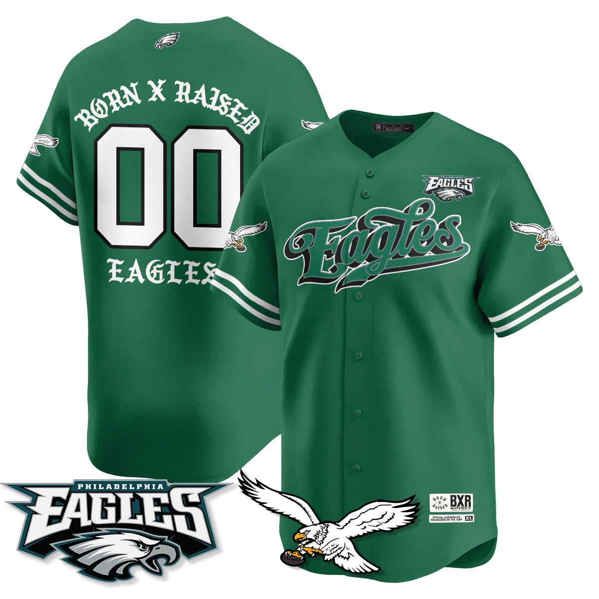 PHI Born x Raised Baseball Jersey - All Stitched-DTD