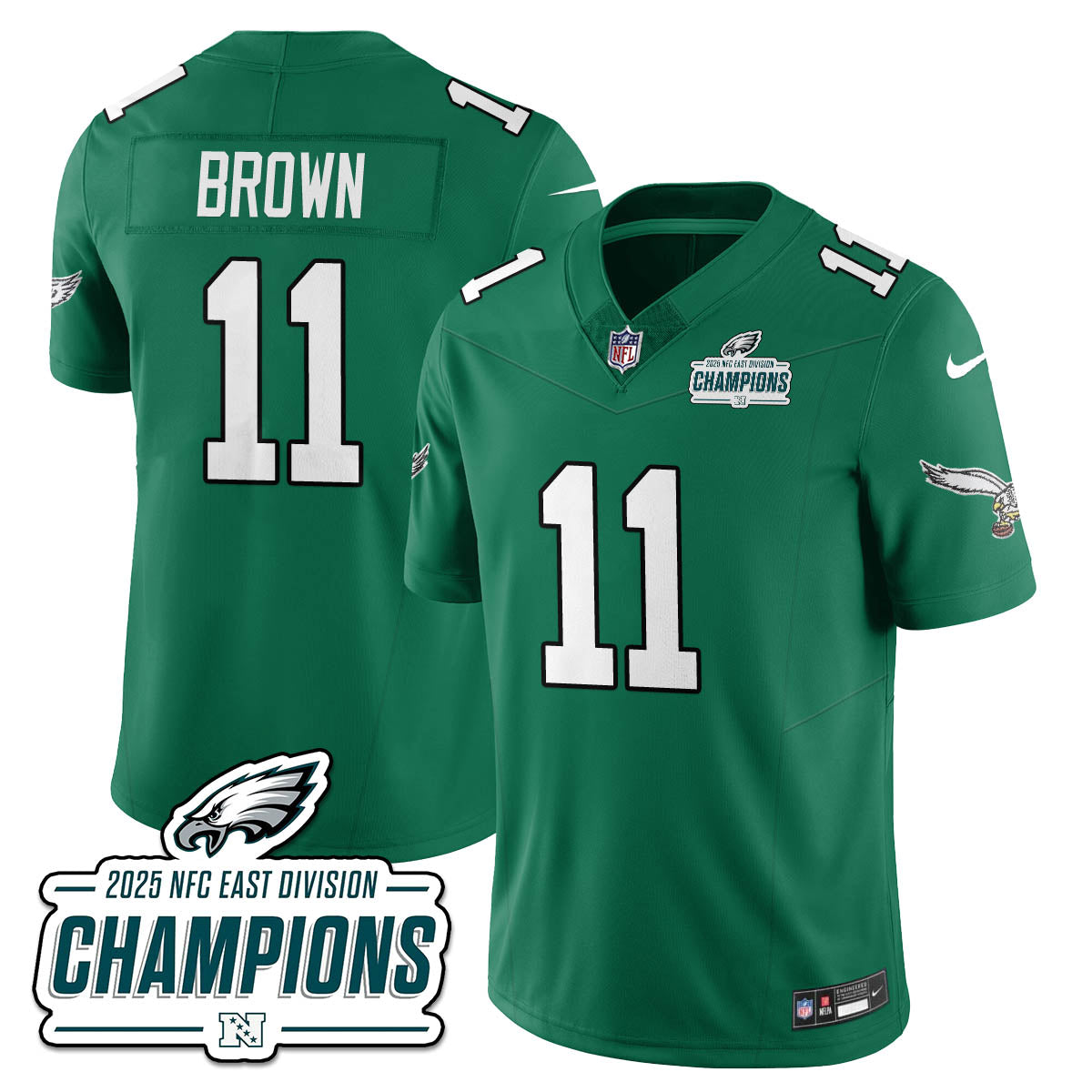 PHI NFC East Champions Vapor Limited Jersey - All Stitched-DTD