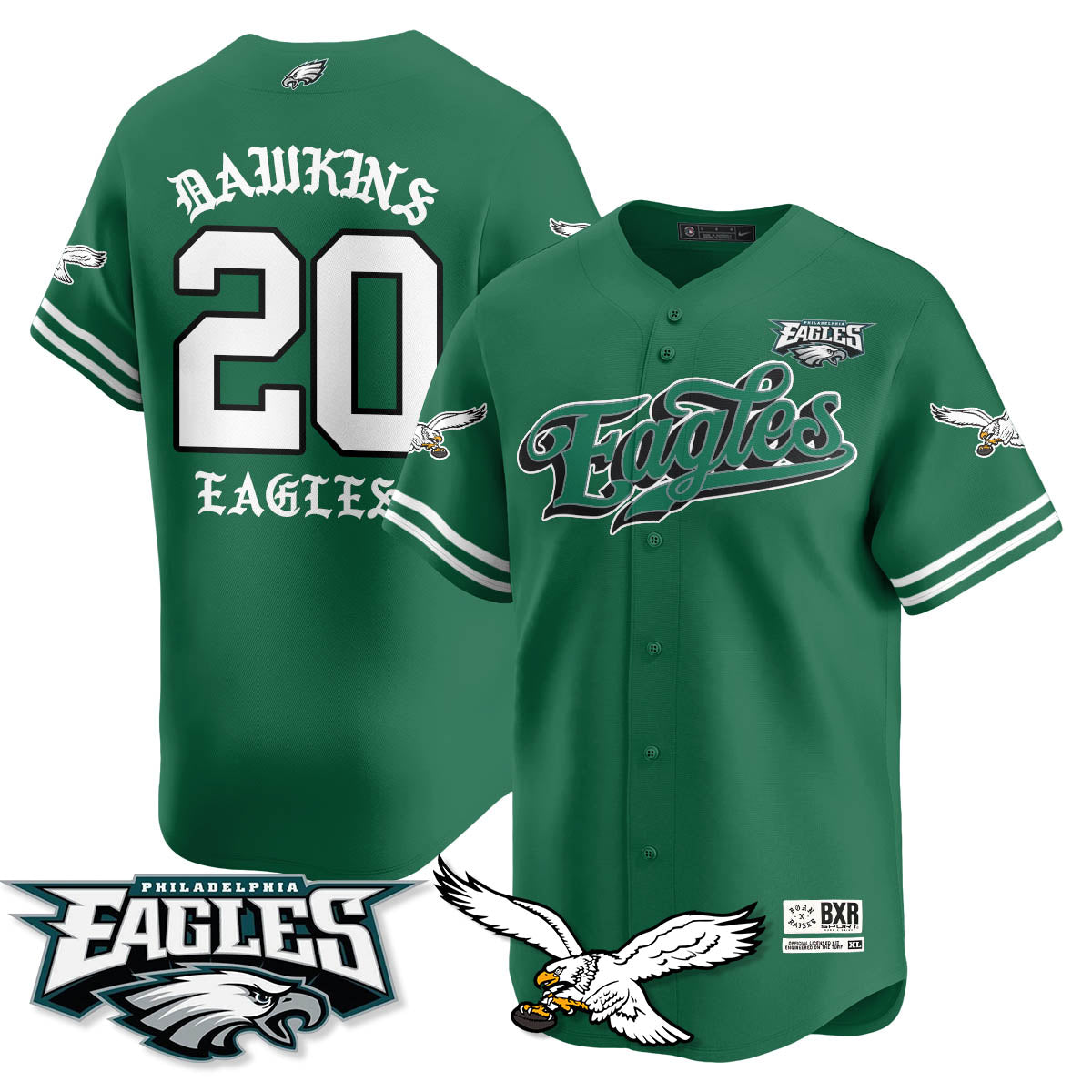 PHI Born x Raised Baseball Jersey - All Stitched-DTD
