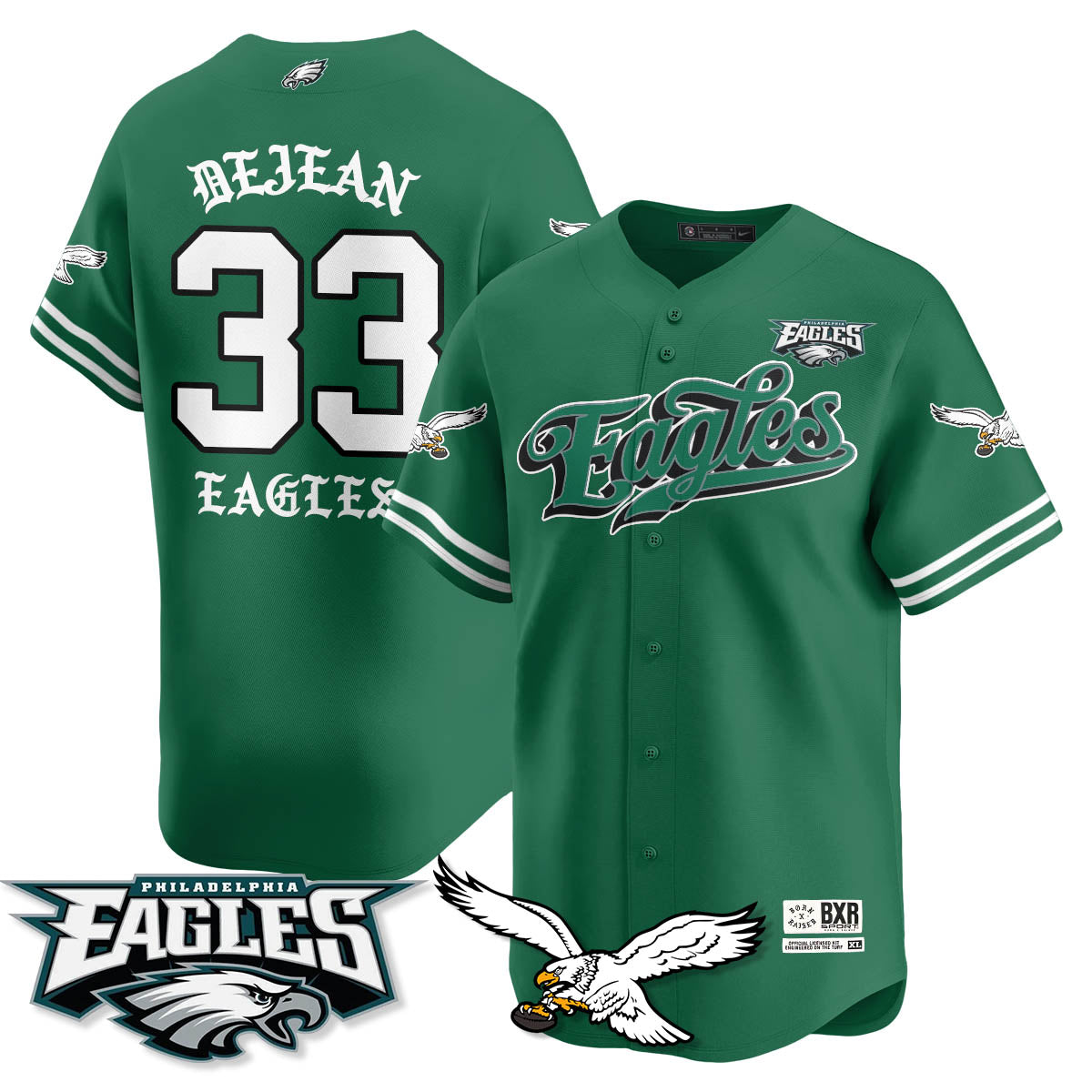 PHI Born x Raised Baseball Jersey - All Stitched-DTD
