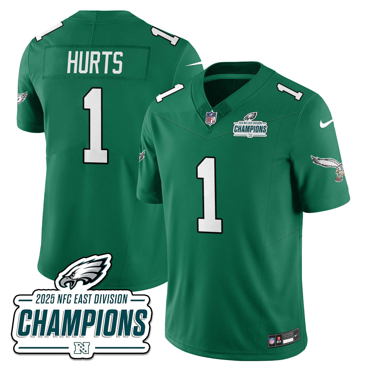 PHI NFC East Champions Vapor Limited Jersey - All Stitched-DTD