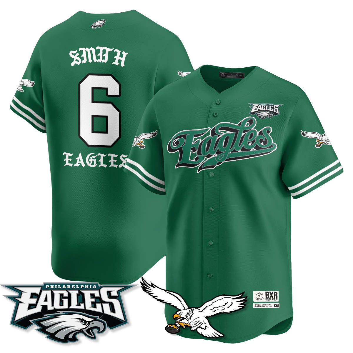 PHI Born x Raised Baseball Jersey - All Stitched-DTD