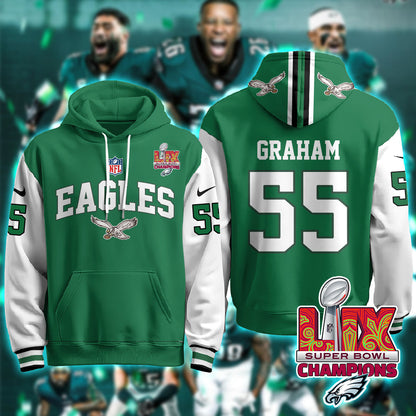 PHI Super Bowl LIX Champions Hoodie-DTD