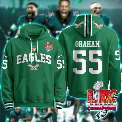 PHI Super Bowl LIX Champions Hoodie-DTD