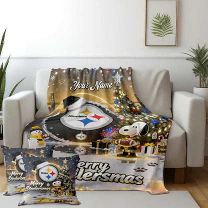 PIT x SNP | Premium Christmas Fleece Blanket & Throw Pillow-DTD
