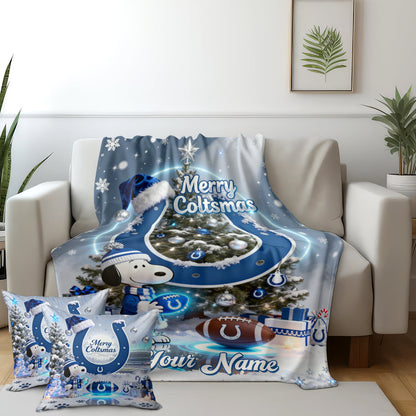 IND x SNP | Premium Christmas Fleece Blanket & Throw Pillow-DTD