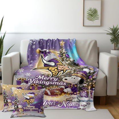 MIN x SNP | Premium Christmas Fleece Blanket & Throw Pillow-DTD