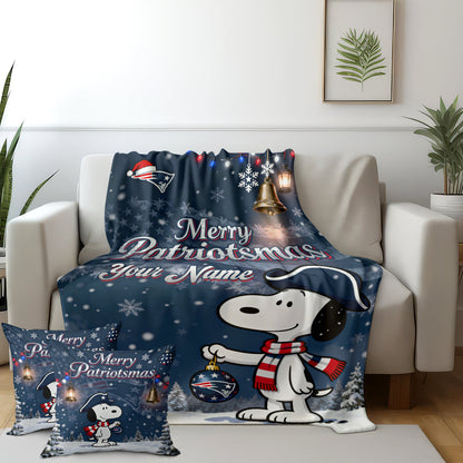NEP x SNP | Premium Christmas Fleece Blanket & Throw Pillow-DTD