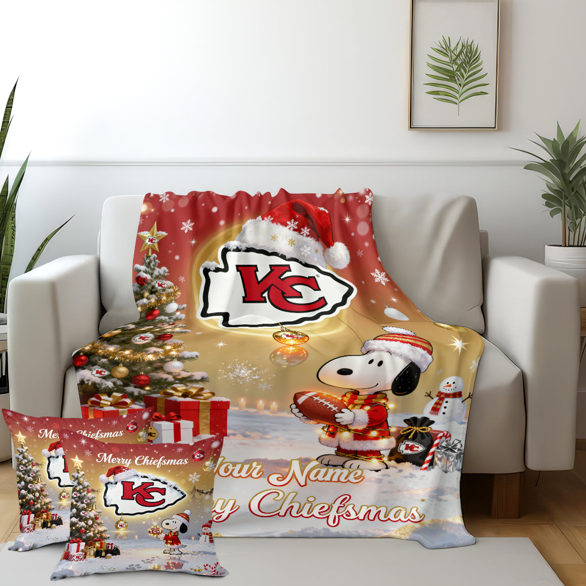 KCC x SNP | Premium Christmas Fleece Blanket & Throw Pillow-DTD