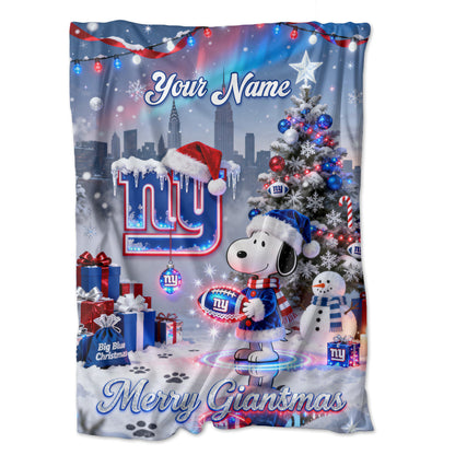 NYG x SNP | Premium Christmas Fleece Blanket & Throw Pillow-DTD