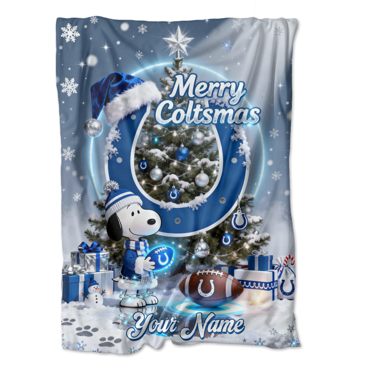 IND x SNP | Premium Christmas Fleece Blanket & Throw Pillow-DTD