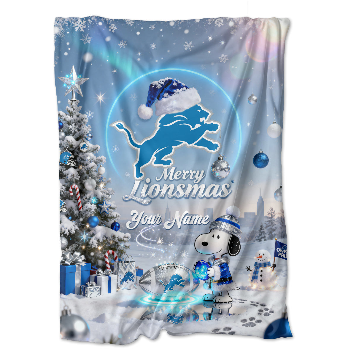 DL x SNP | Premium Christmas Fleece Blanket & Throw Pillow-DTD
