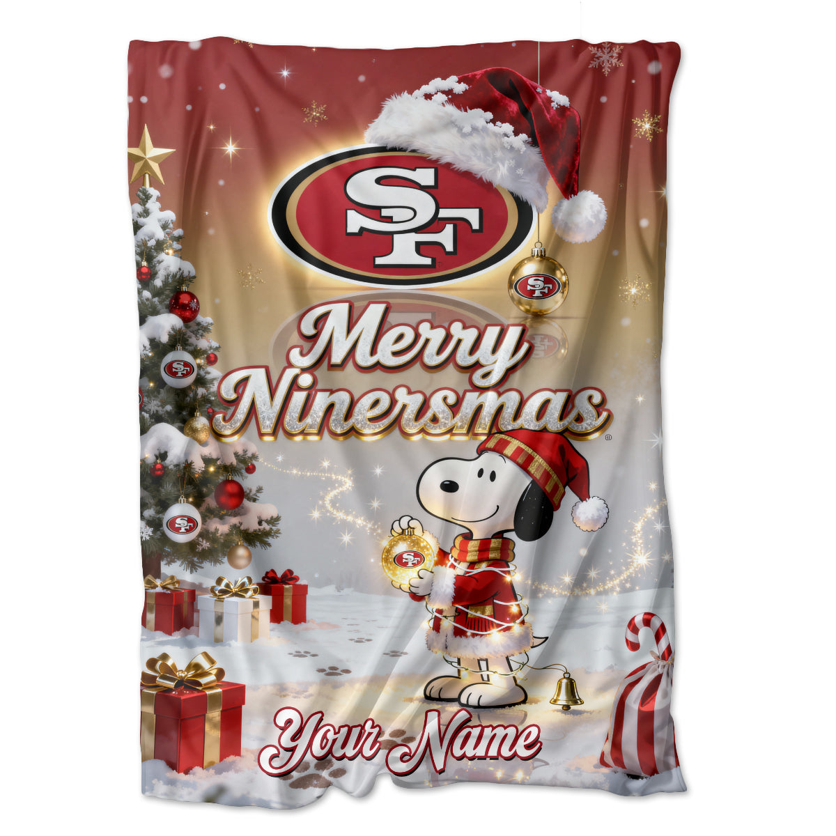 SF x SNP | Premium Christmas Fleece Blanket & Throw Pillow-DTD