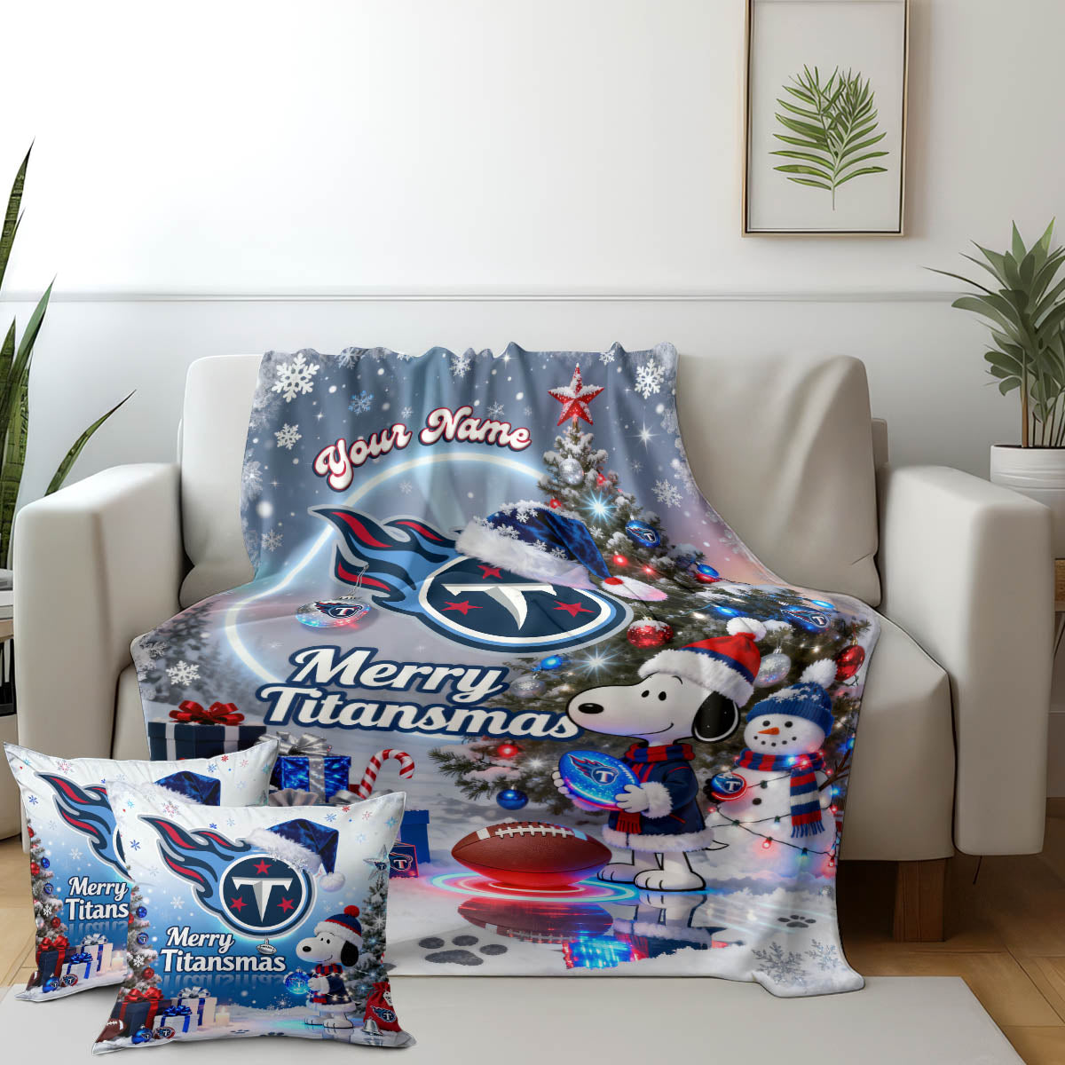 TEN x SNP | Premium Christmas Fleece Blanket & Throw Pillow-DTD
