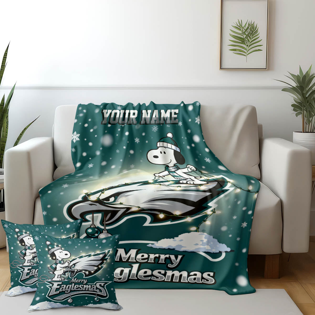 PHI | Premium Christmas Fleece Blanket & Throw Pillow-DTD
