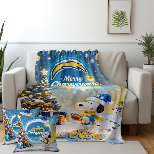 LVG x SNP | Premium Christmas Fleece Blanket & Throw Pillow-DTD