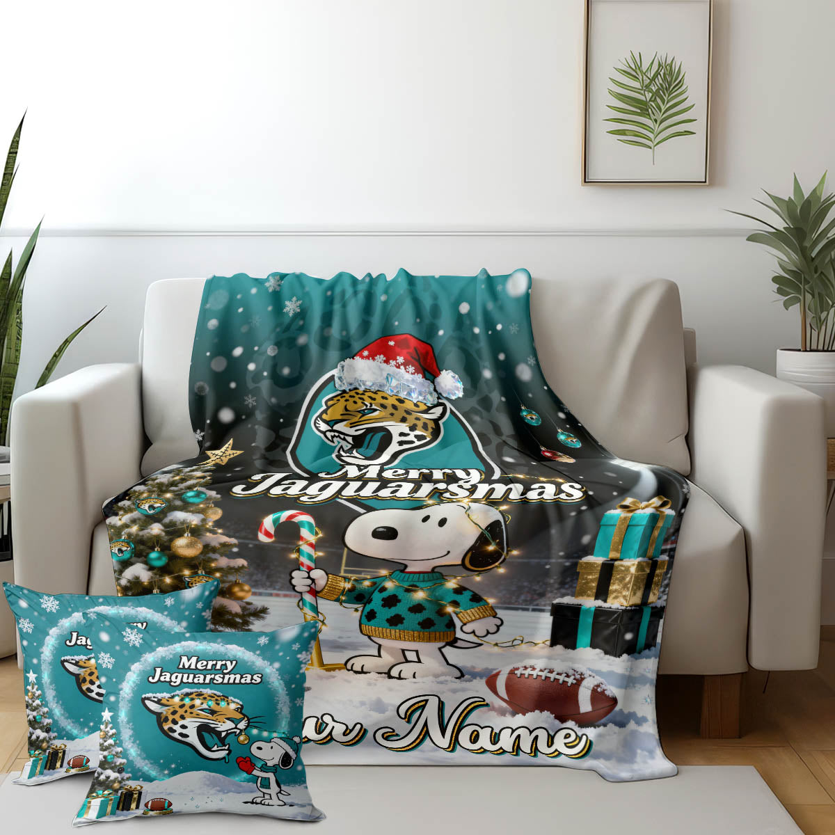 DET x SNP | Premium Christmas Fleece Blanket & Throw Pillow-DTD