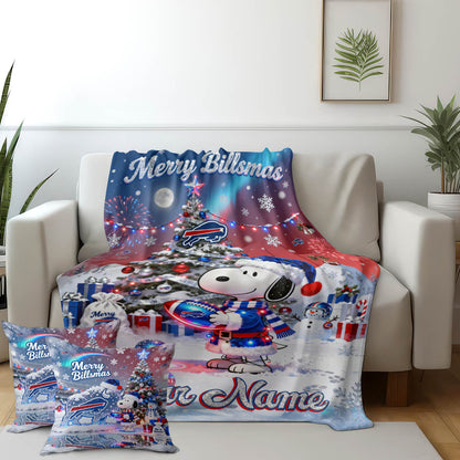 BUF x SNP | Premium Christmas Fleece Blanket & Throw Pillow-DTD