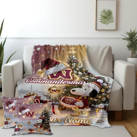 WAS x SNP | Premium Christmas Fleece Blanket & Throw Pillow-DTD