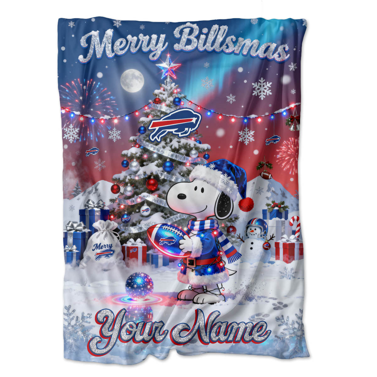 BUF x SNP | Premium Christmas Fleece Blanket & Throw Pillow-DTD