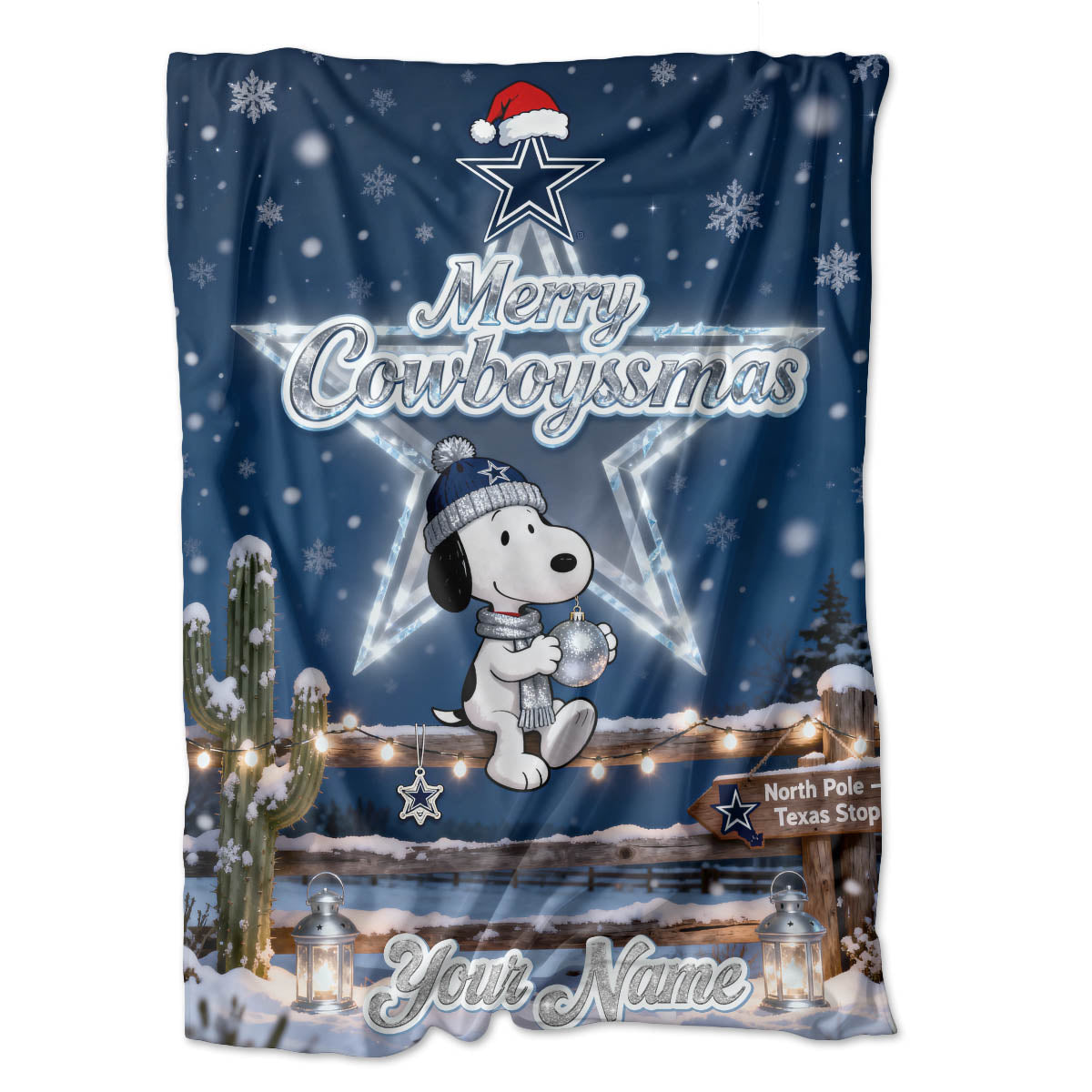 DAL x SNP | Premium Christmas Fleece Blanket & Throw Pillow-DTD