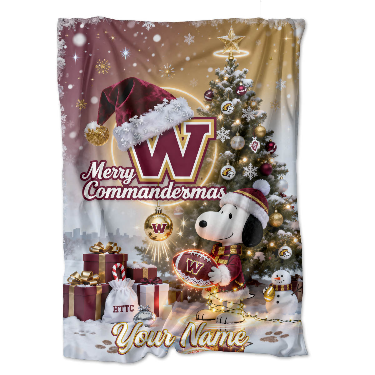 WAS x SNP | Premium Christmas Fleece Blanket & Throw Pillow-DTD