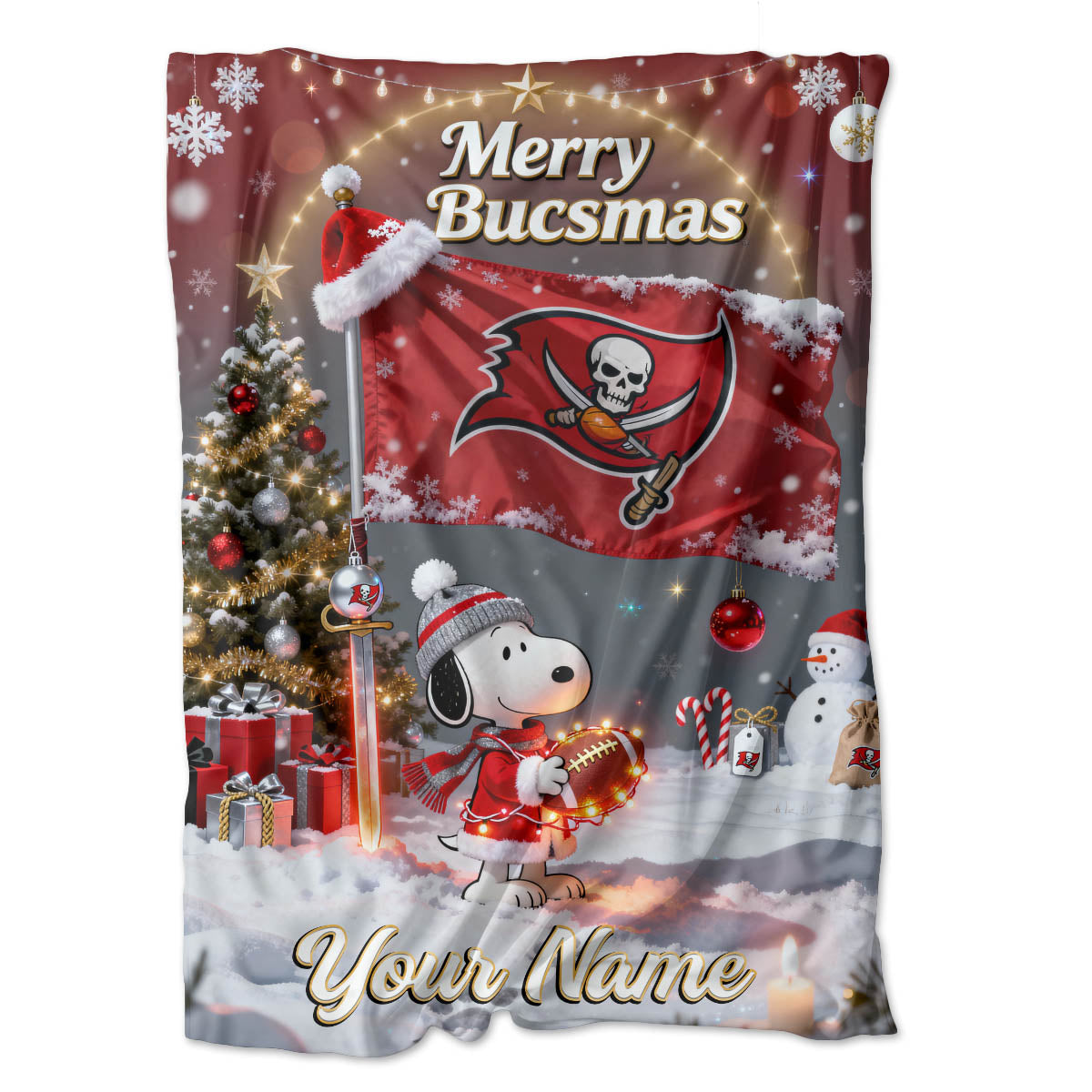 TB x SNP | Premium Christmas Fleece Blanket & Throw Pillow-DTD