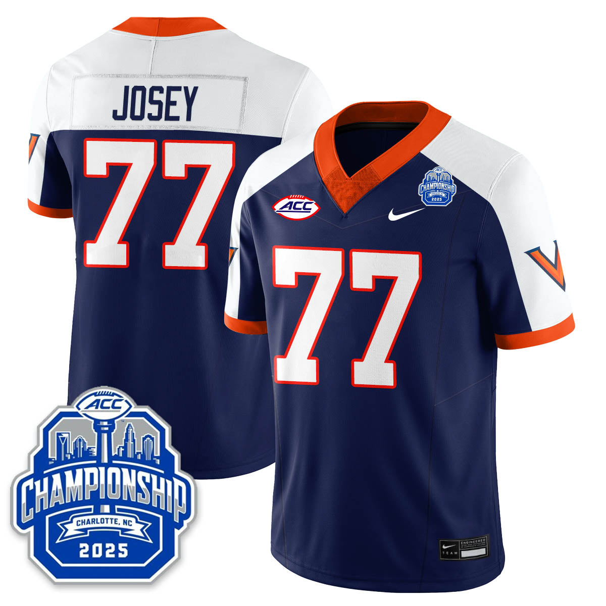 Virginia Football ACC Championship Vapor Limited Jersey - All Stitched-DTD