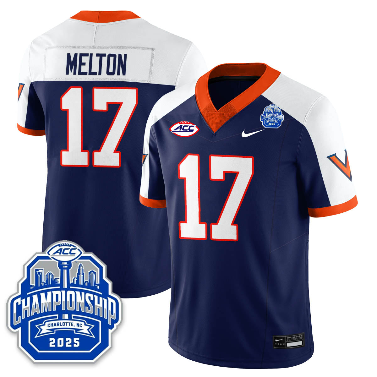Virginia Football ACC Championship Vapor Limited Jersey - All Stitched-DTD
