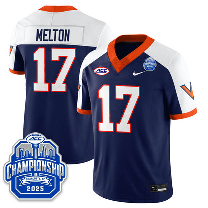 Virginia Football ACC Championship Vapor Limited Jersey - All Stitched-DTD