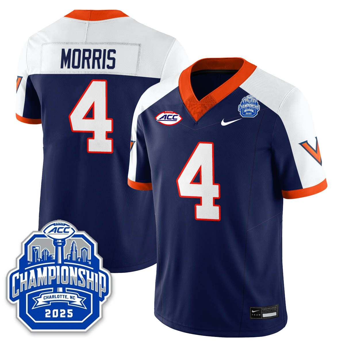Virginia Football ACC Championship Vapor Limited Jersey - All Stitched-DTD